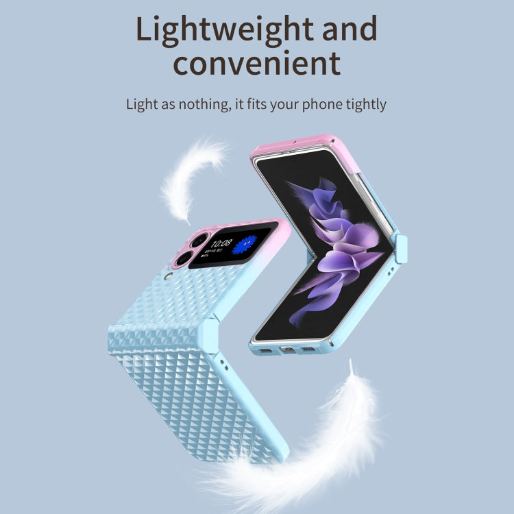 For Samsung Galaxy Z Flip3 5G Rainbow Gradient Hinge Shockproof Phone Case