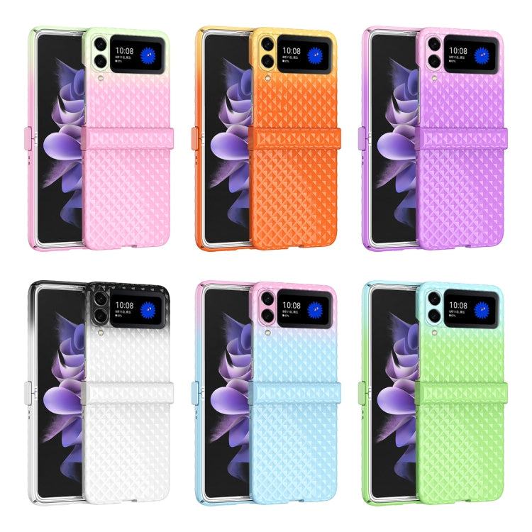 For Samsung Galaxy Z Flip3 5G Rainbow Gradient Hinge Shockproof Phone Case