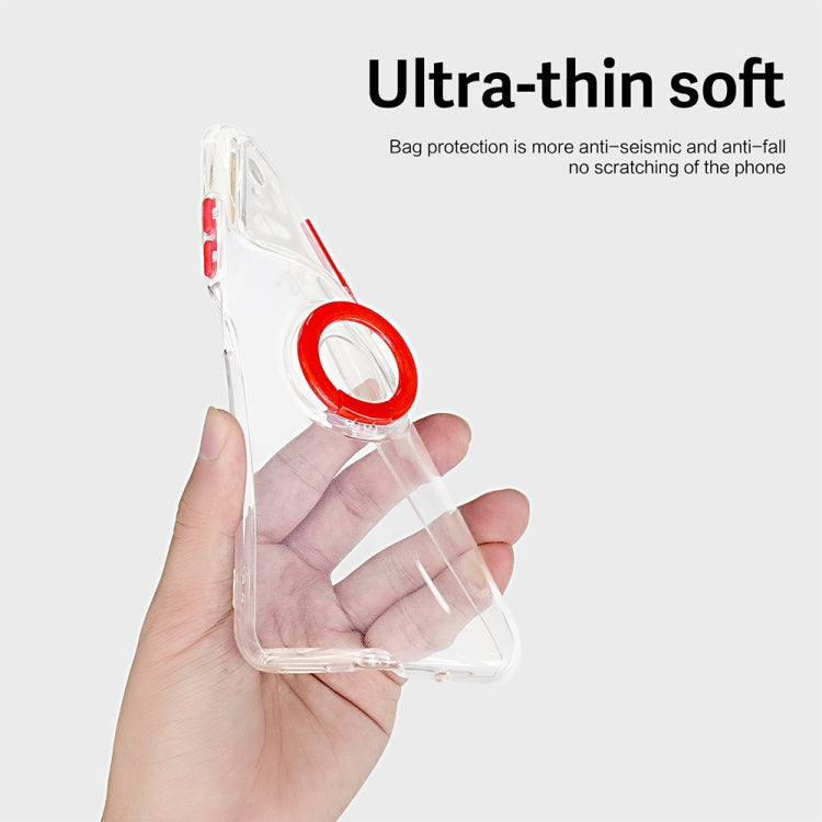 For Xiaomi Poco M4 5G Sliding Camera Cover Design TPU Protective Phone Case with Ring Holder