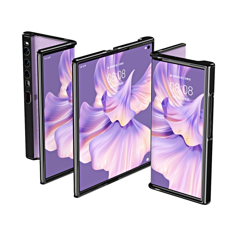 For Huawei Mate Xs 2 Ultra-thin Frame Paste Leather Shockproof Phone Case