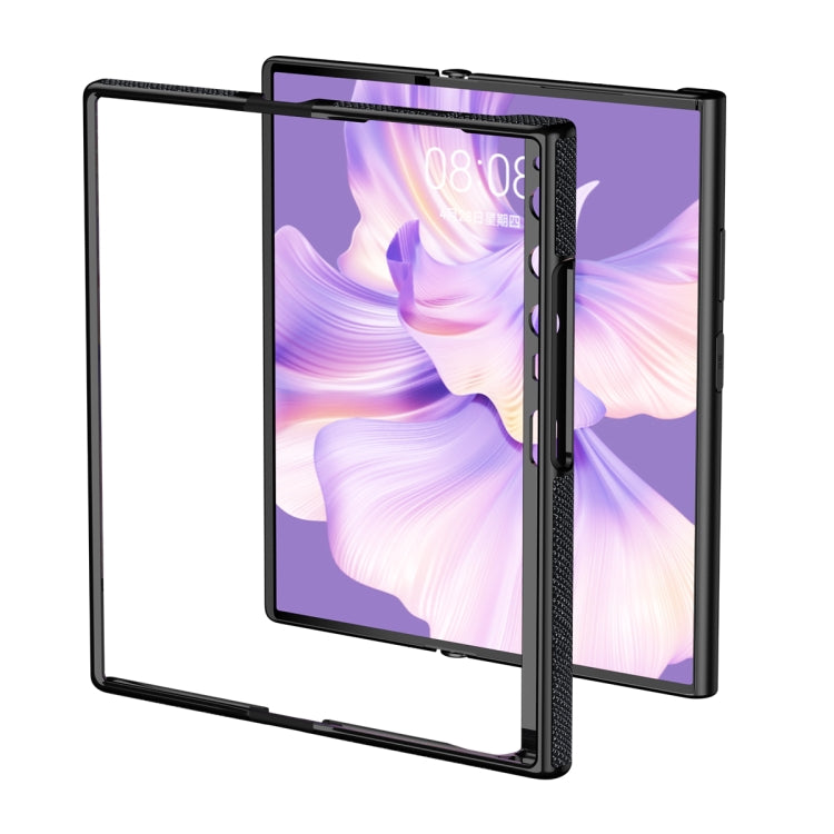 For Huawei Mate Xs 2 Ultra-thin Frame Paste Leather Shockproof Phone Case