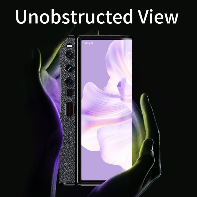 For Huawei Mate Xs 2 Ultra-thin Frame Paste Leather Shockproof Phone Case