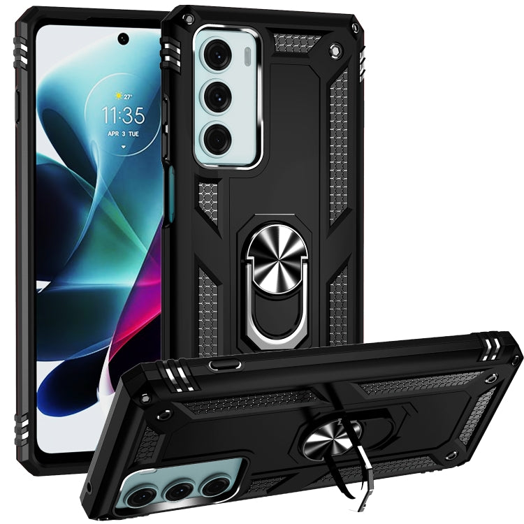 For Motorola Moto G200 5G Shockproof TPU + PC Holder Phone Case