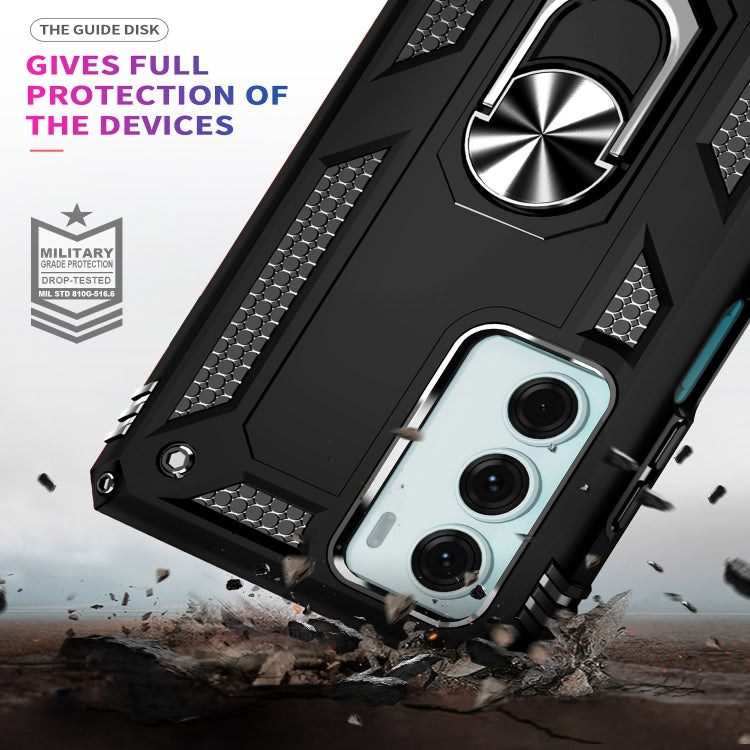 For Motorola Moto G200 5G Shockproof TPU + PC Holder Phone Case