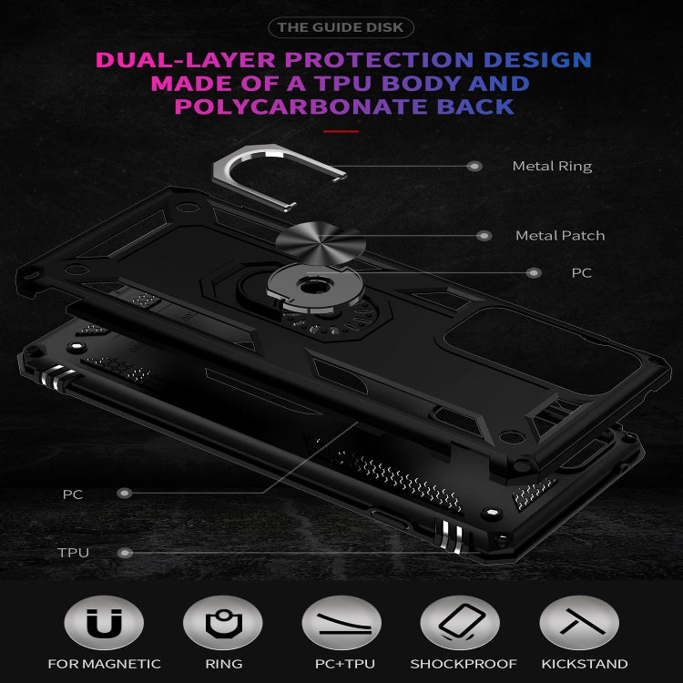 For Motorola Moto G200 5G Shockproof TPU + PC Holder Phone Case