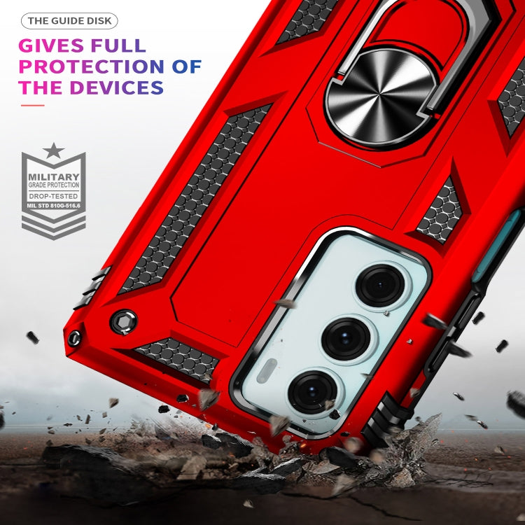 For Motorola Moto G200 5G Shockproof TPU + PC Holder Phone Case