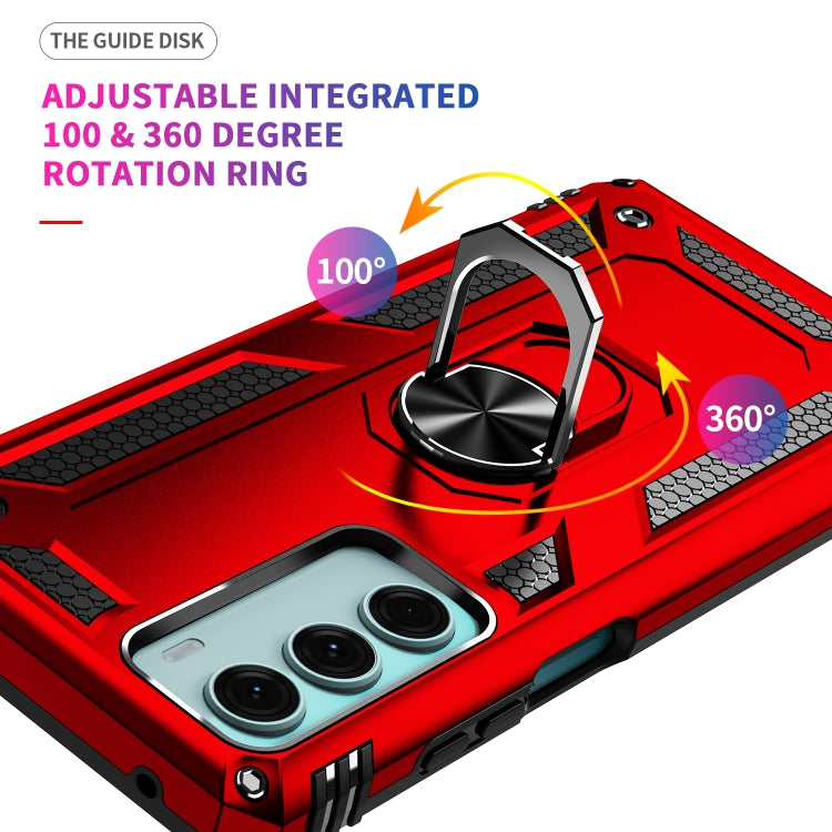 For Motorola Moto G200 5G Shockproof TPU + PC Holder Phone Case