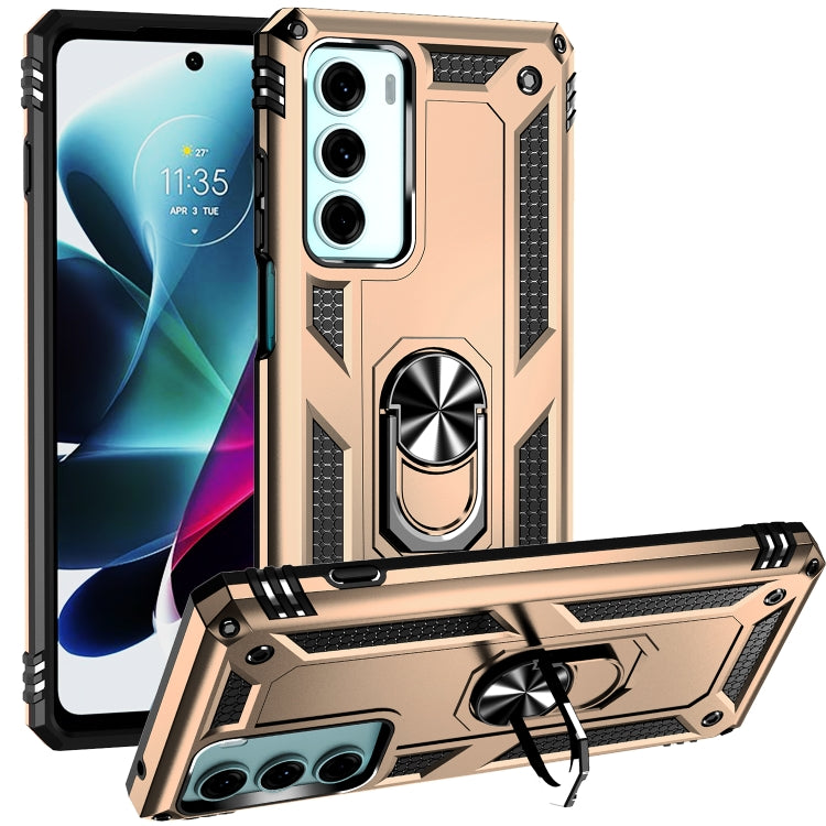 For Motorola Moto G200 5G Shockproof TPU + PC Holder Phone Case