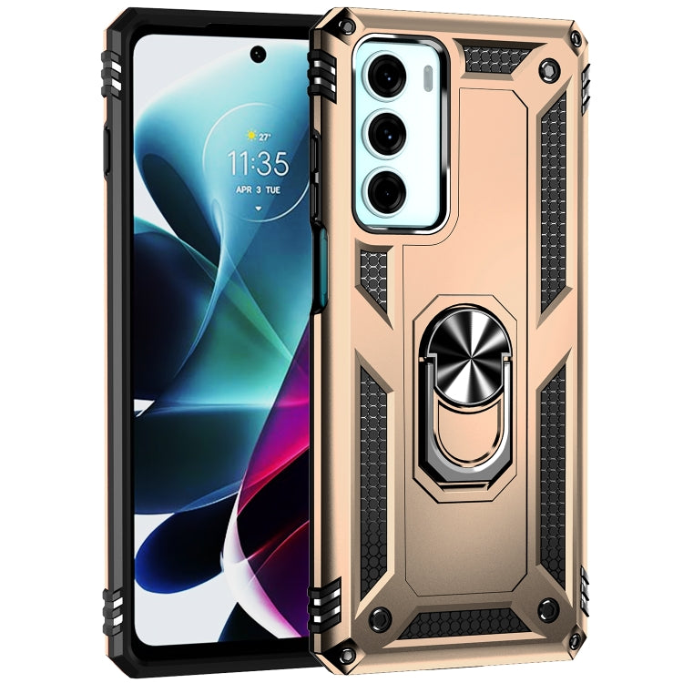 For Motorola Moto G200 5G Shockproof TPU + PC Holder Phone Case