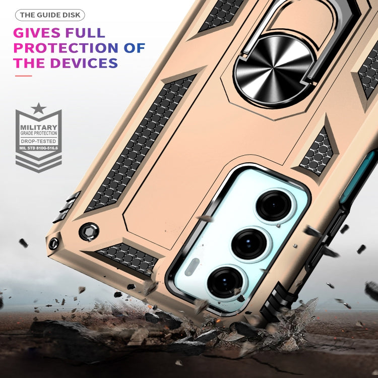 For Motorola Moto G200 5G Shockproof TPU + PC Holder Phone Case