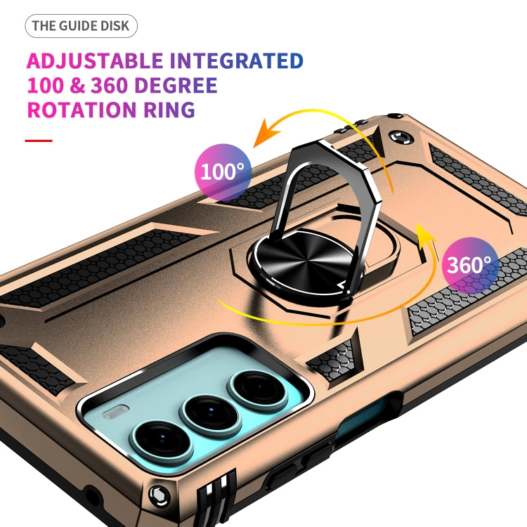 For Motorola Moto G200 5G Shockproof TPU + PC Holder Phone Case