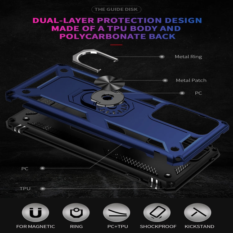 For Motorola Moto G200 5G Shockproof TPU + PC Holder Phone Case