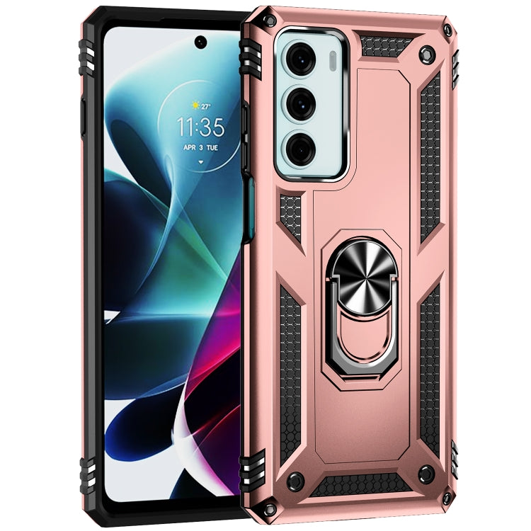 For Motorola Moto G200 5G Shockproof TPU + PC Holder Phone Case