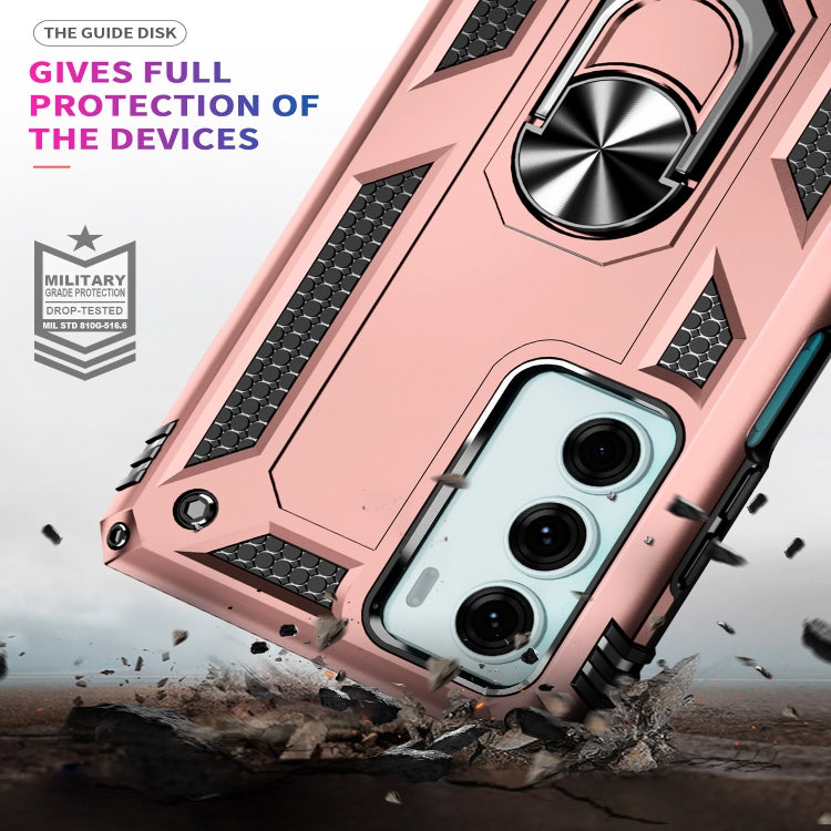 For Motorola Moto G200 5G Shockproof TPU + PC Holder Phone Case