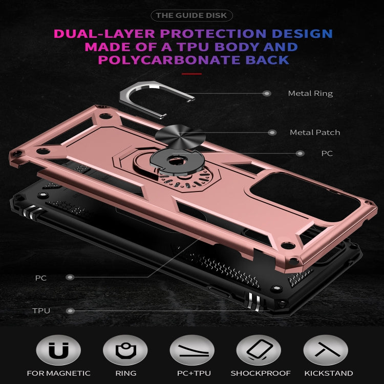For Motorola Moto G200 5G Shockproof TPU + PC Holder Phone Case