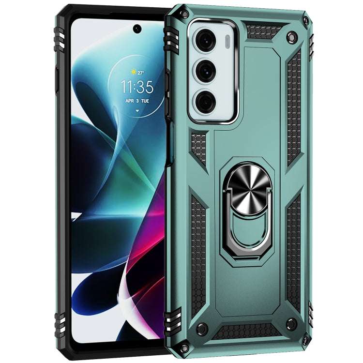 For Motorola Moto G200 5G Shockproof TPU + PC Holder Phone Case