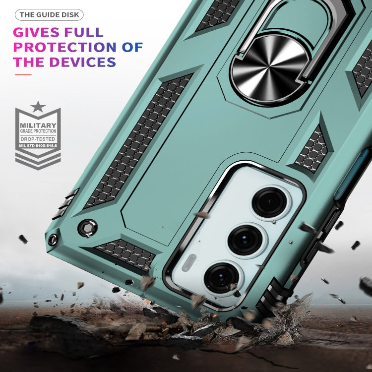 For Motorola Moto G200 5G Shockproof TPU + PC Holder Phone Case