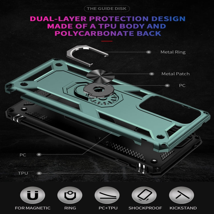For Motorola Moto G200 5G Shockproof TPU + PC Holder Phone Case