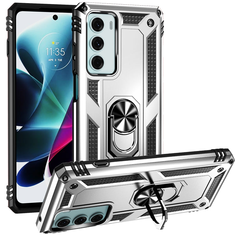 For Motorola Moto G200 5G Shockproof TPU + PC Holder Phone Case