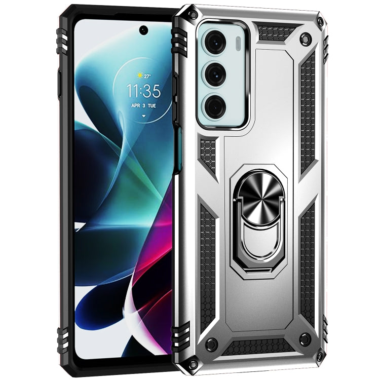 For Motorola Moto G200 5G Shockproof TPU + PC Holder Phone Case