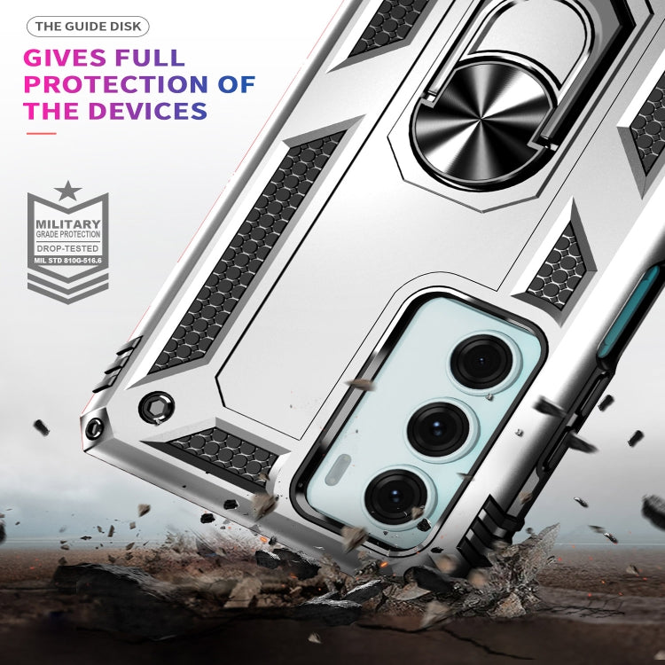 For Motorola Moto G200 5G Shockproof TPU + PC Holder Phone Case