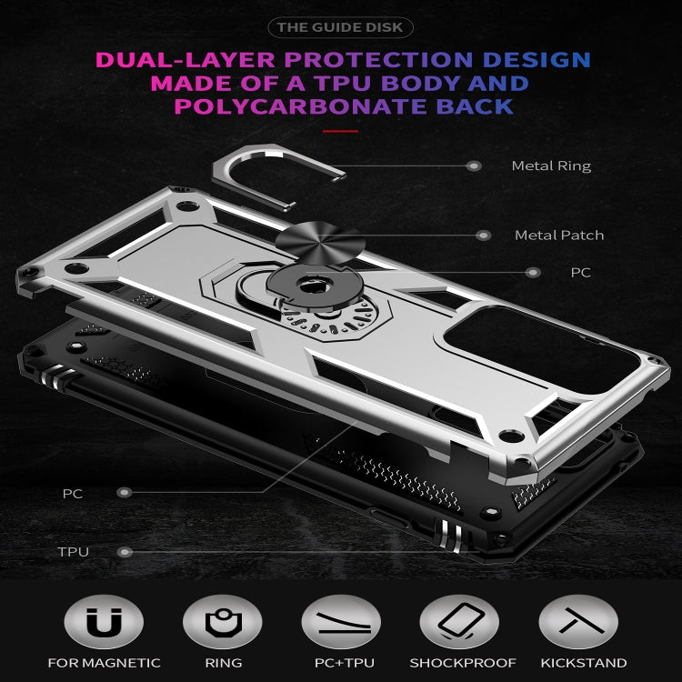 For Motorola Moto G200 5G Shockproof TPU + PC Holder Phone Case