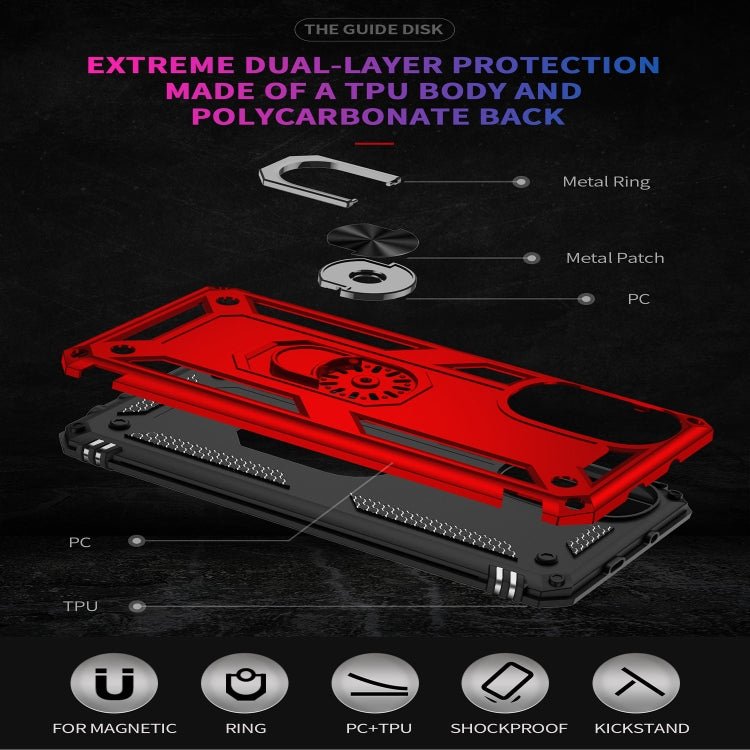 For Motorola Moto G52 Shockproof TPU + PC Holder Phone Case