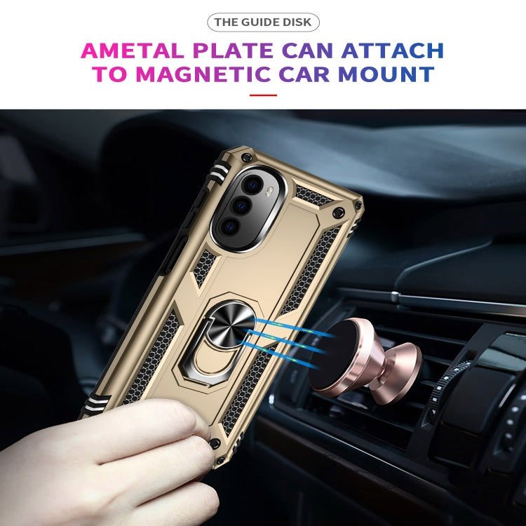 For Motorola Moto G52 Shockproof TPU + PC Holder Phone Case