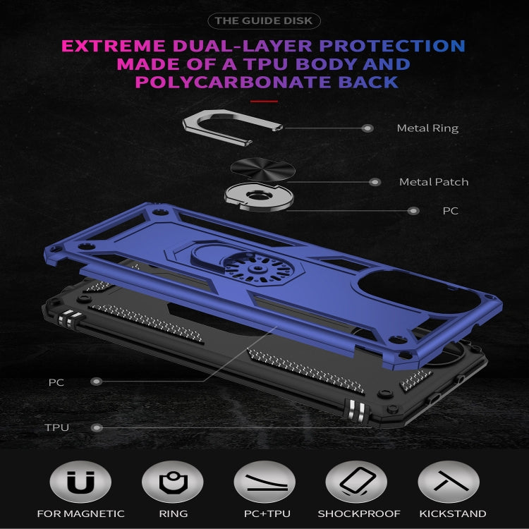 For Motorola Moto G52 Shockproof TPU + PC Holder Phone Case