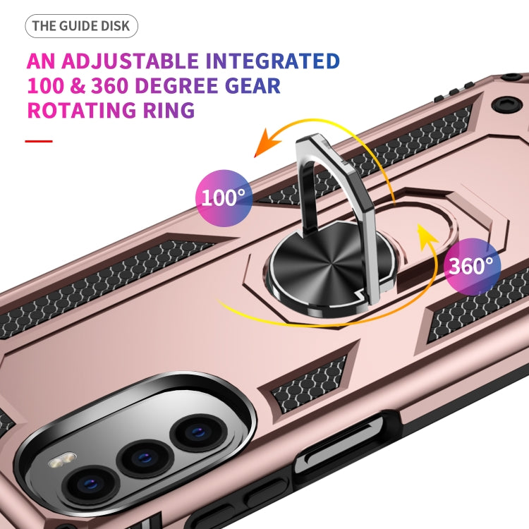 For Motorola Moto G52 Shockproof TPU + PC Holder Phone Case