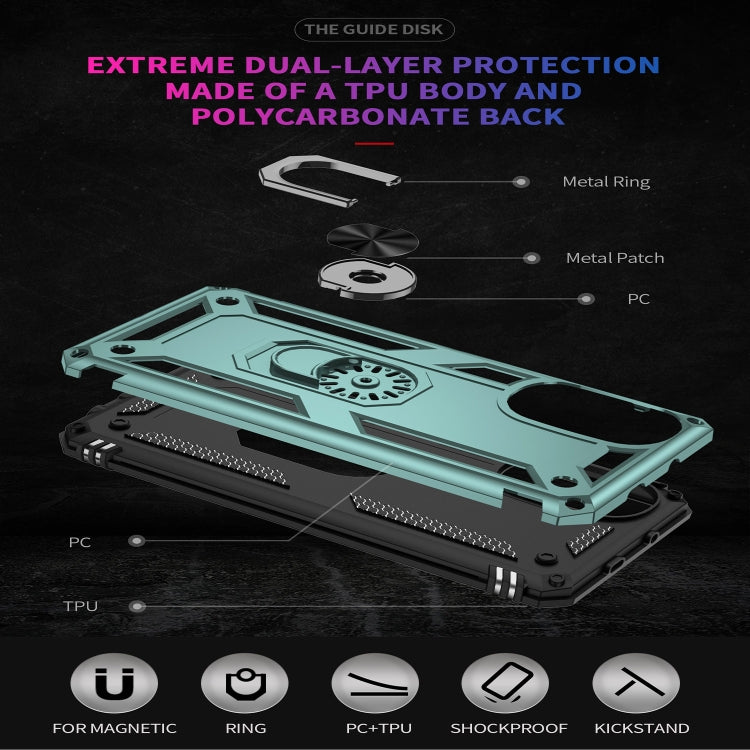 For Motorola Moto G52 Shockproof TPU + PC Holder Phone Case