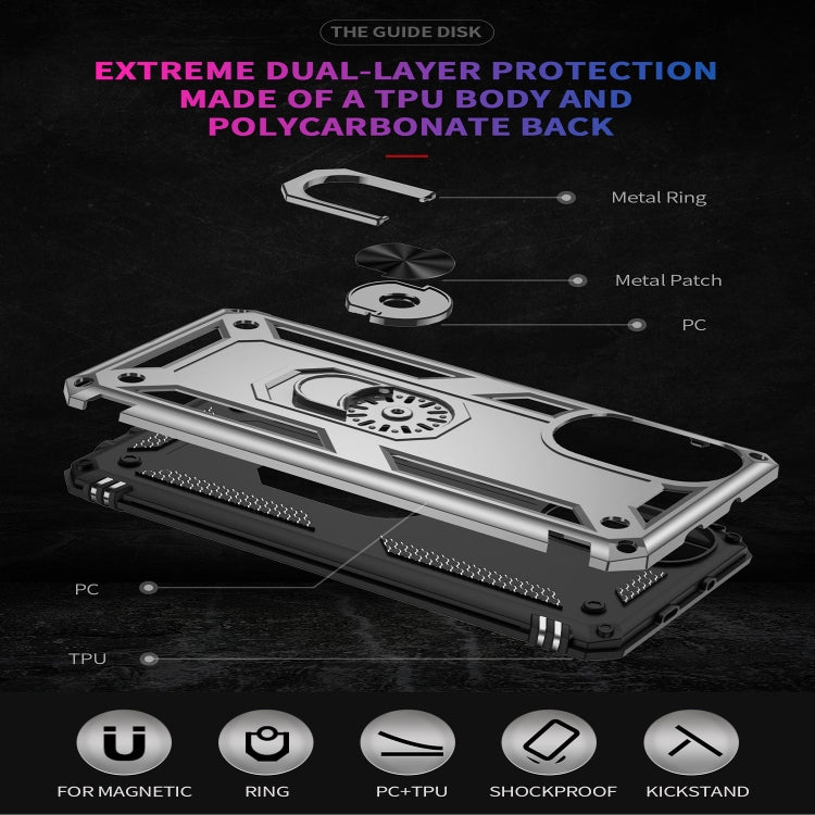 For Motorola Moto G52 Shockproof TPU + PC Holder Phone Case