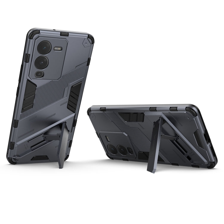 For vivo S15 Punk Armor PC + TPU Phone Case with Holder