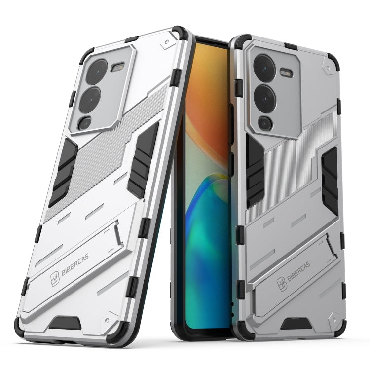 For vivo S15 Punk Armor PC + TPU Phone Case with Holder