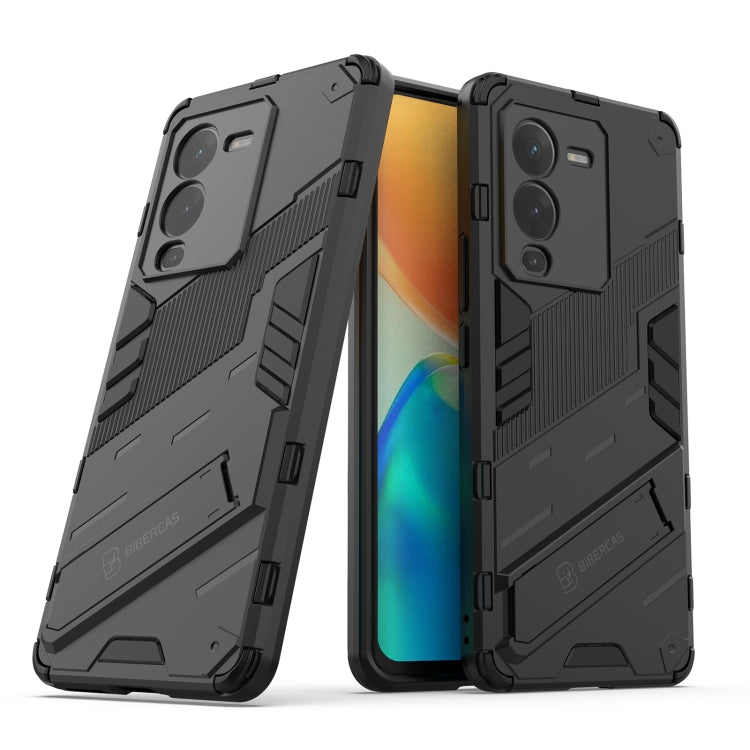 For vivo S15 Pro Punk Armor PC + TPU Phone Case with Holder