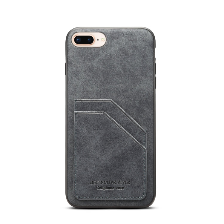 Card Slots Full Coverage PU+TPU Phone Case For iPhone 8 Plus / 7 Plus