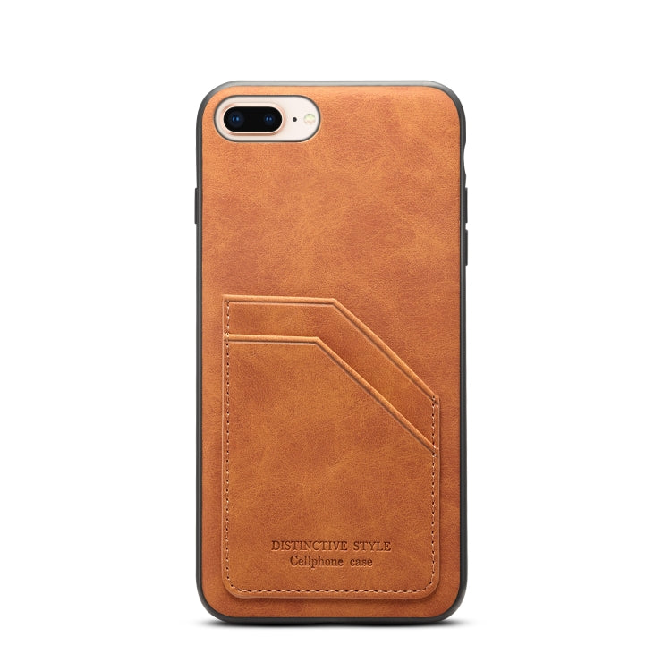 Card Slots Full Coverage PU+TPU Phone Case For iPhone 8 Plus / 7 Plus