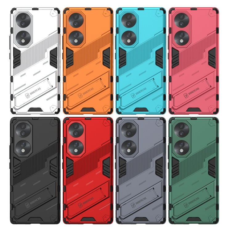 For Honor 70 Punk Armor 2 in 1 PC + TPU Shockproof Case with Invisible Holder