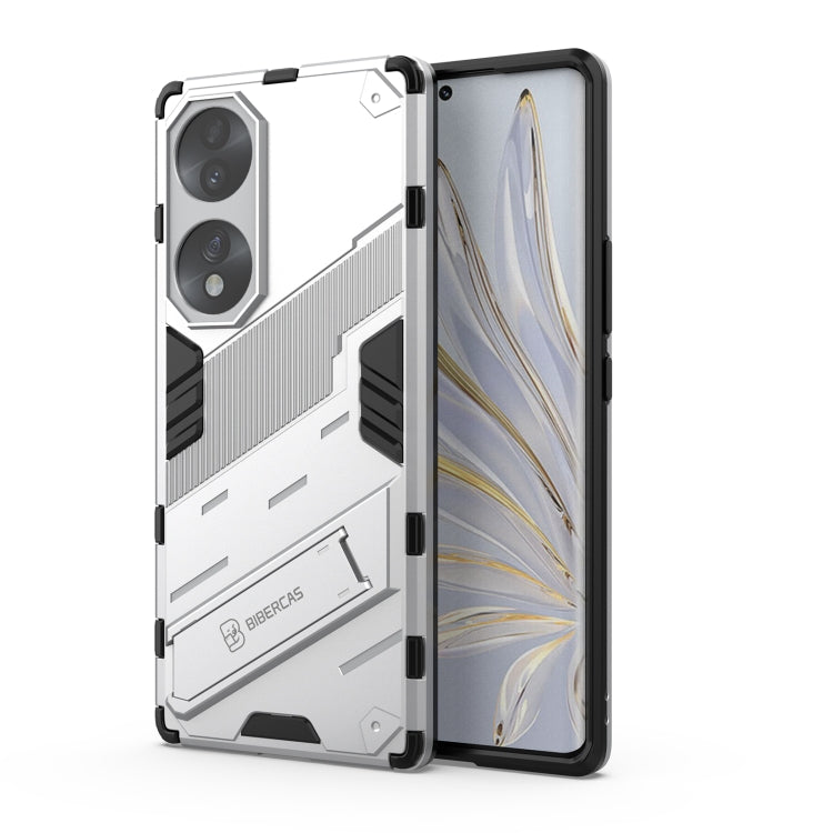For Honor 70 Punk Armor 2 in 1 PC + TPU Shockproof Case with Invisible Holder