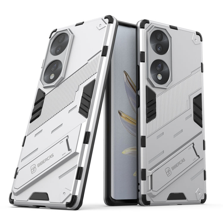 For Honor 70 Punk Armor 2 in 1 PC + TPU Shockproof Case with Invisible Holder