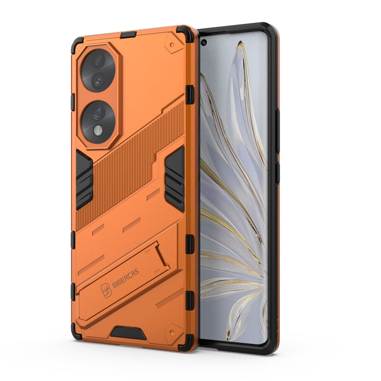 For Honor 70 Punk Armor 2 in 1 PC + TPU Shockproof Case with Invisible Holder