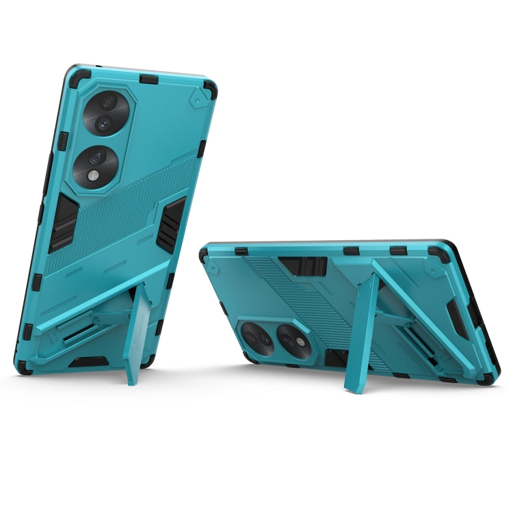 For Honor 70 Punk Armor 2 in 1 PC + TPU Shockproof Case with Invisible Holder