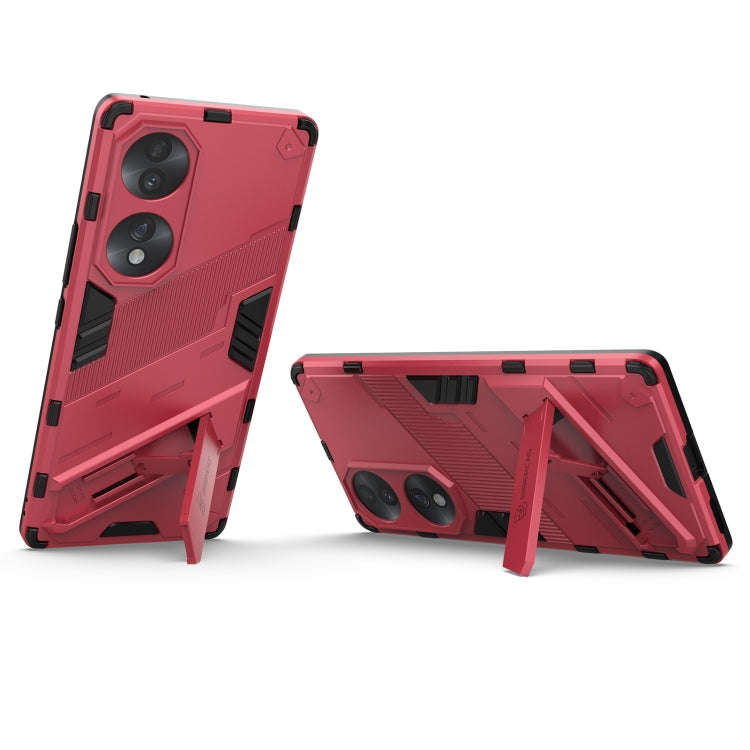 For Honor 70 Punk Armor 2 in 1 PC + TPU Shockproof Case with Invisible Holder