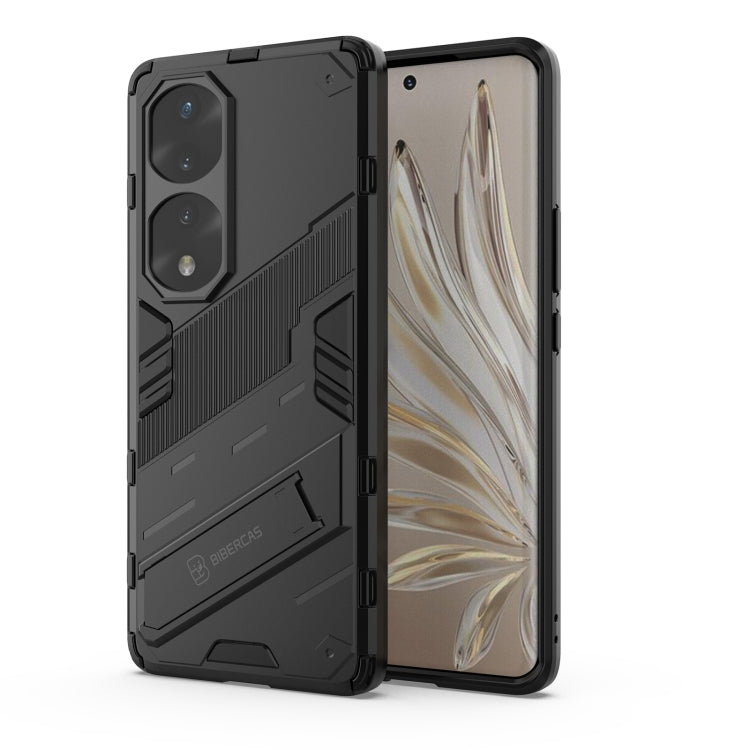For Honor 70 Pro Punk Armor 2 in 1 PC + TPU Shockproof Case with Invisible Holder