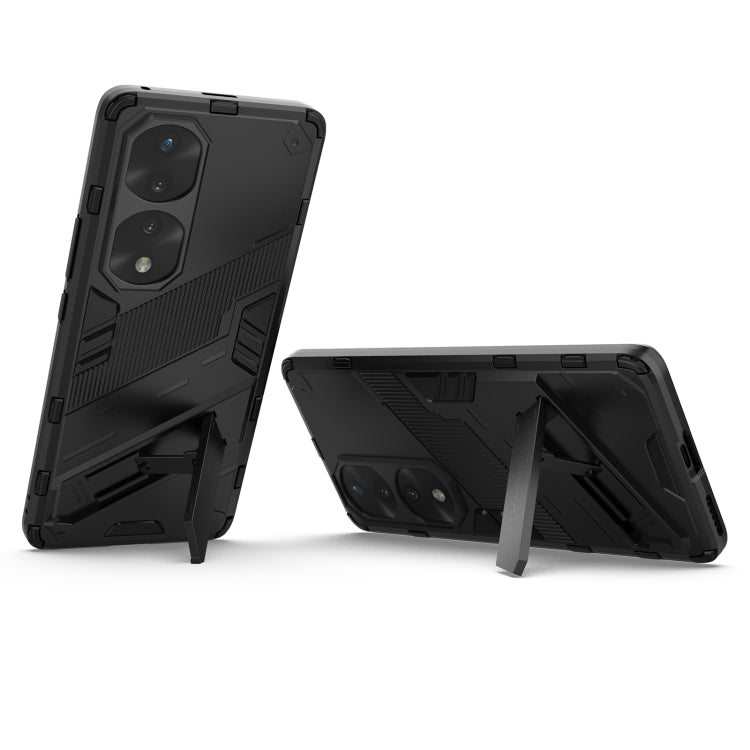 For Honor 70 Pro Punk Armor 2 in 1 PC + TPU Shockproof Case with Invisible Holder