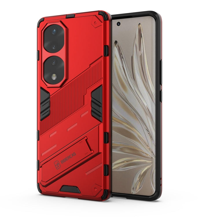 For Honor 70 Pro Punk Armor 2 in 1 PC + TPU Shockproof Case with Invisible Holder