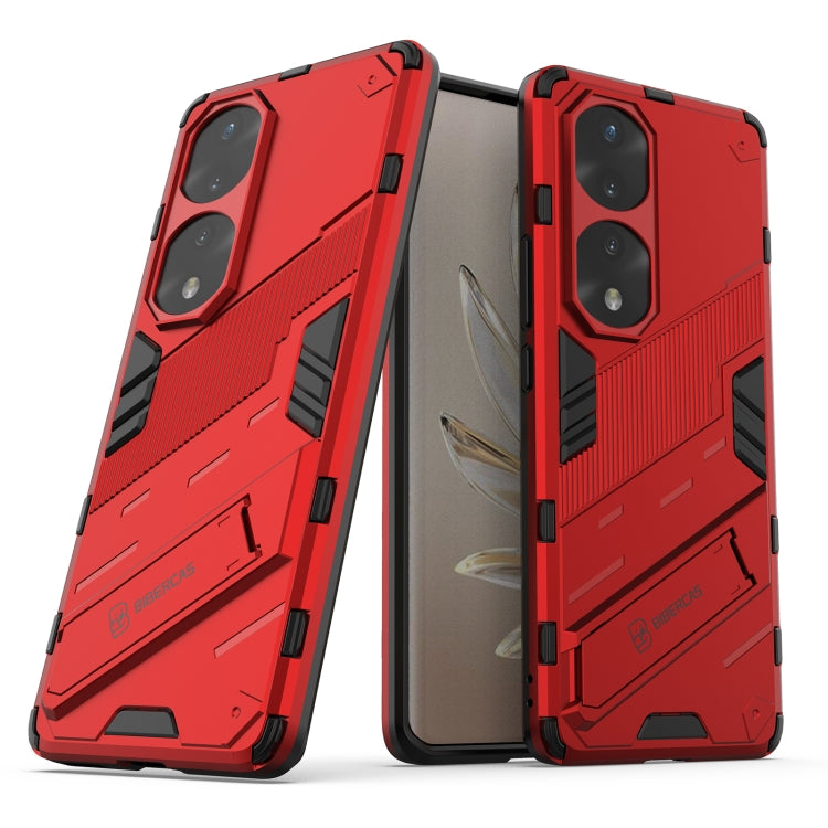 For Honor 70 Pro Punk Armor 2 in 1 PC + TPU Shockproof Case with Invisible Holder
