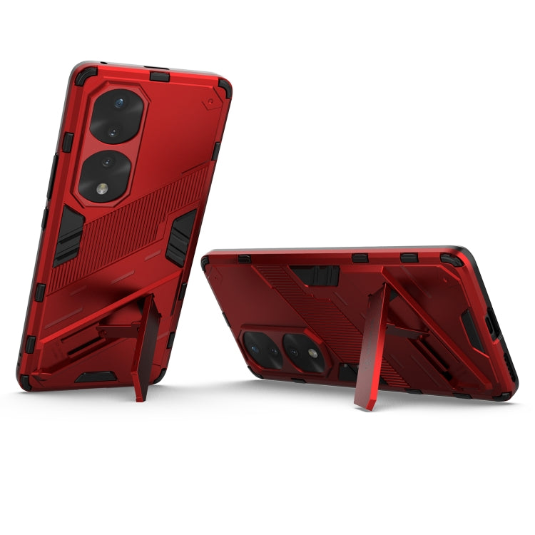 For Honor 70 Pro Punk Armor 2 in 1 PC + TPU Shockproof Case with Invisible Holder