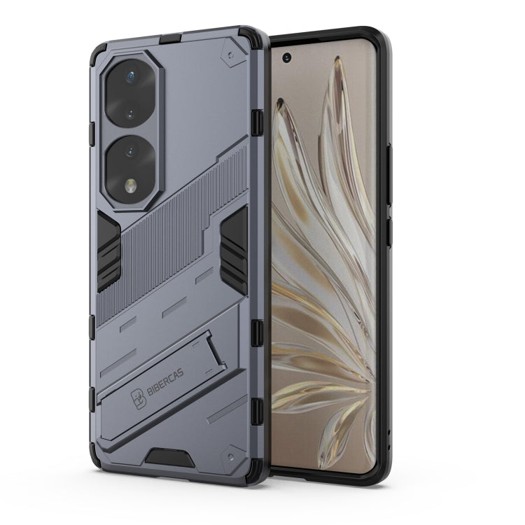 For Honor 70 Pro Punk Armor 2 in 1 PC + TPU Shockproof Case with Invisible Holder