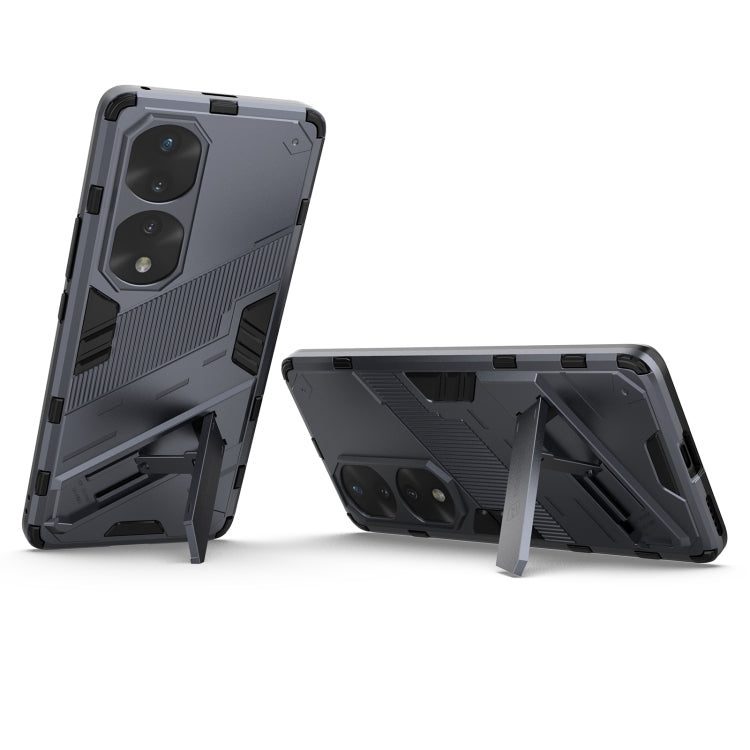 For Honor 70 Pro Punk Armor 2 in 1 PC + TPU Shockproof Case with Invisible Holder